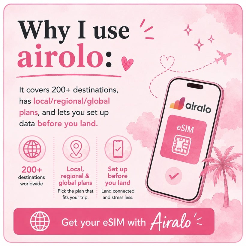 Get an international eSIM with Airalo