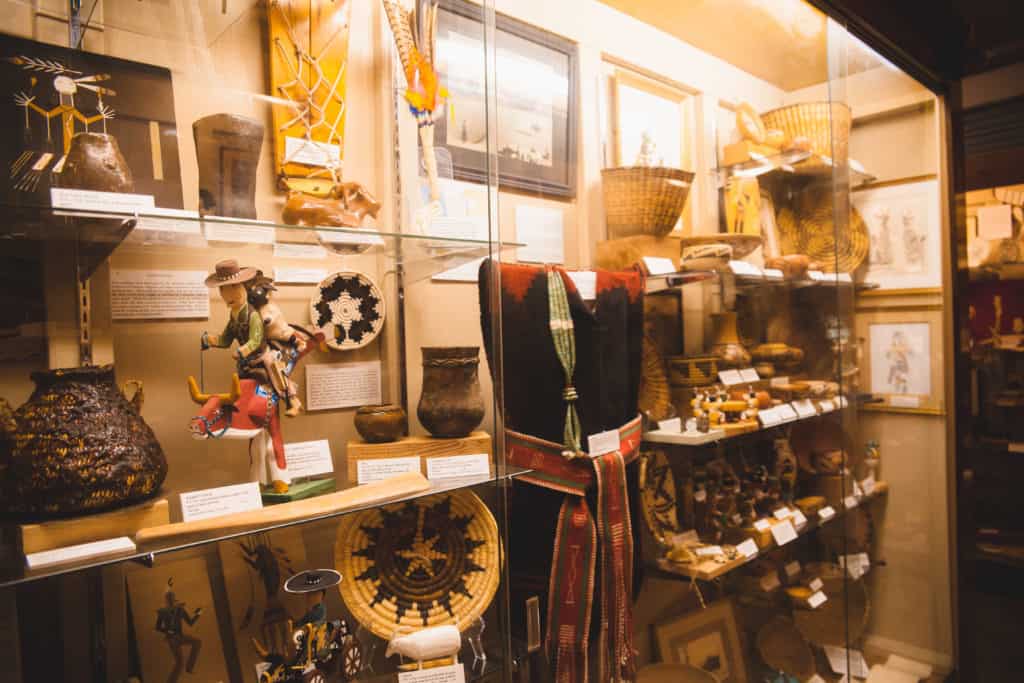 vintage items on display