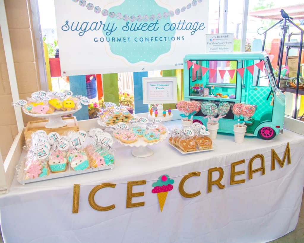 a table adorned with a variety of delicious ice cream treats.