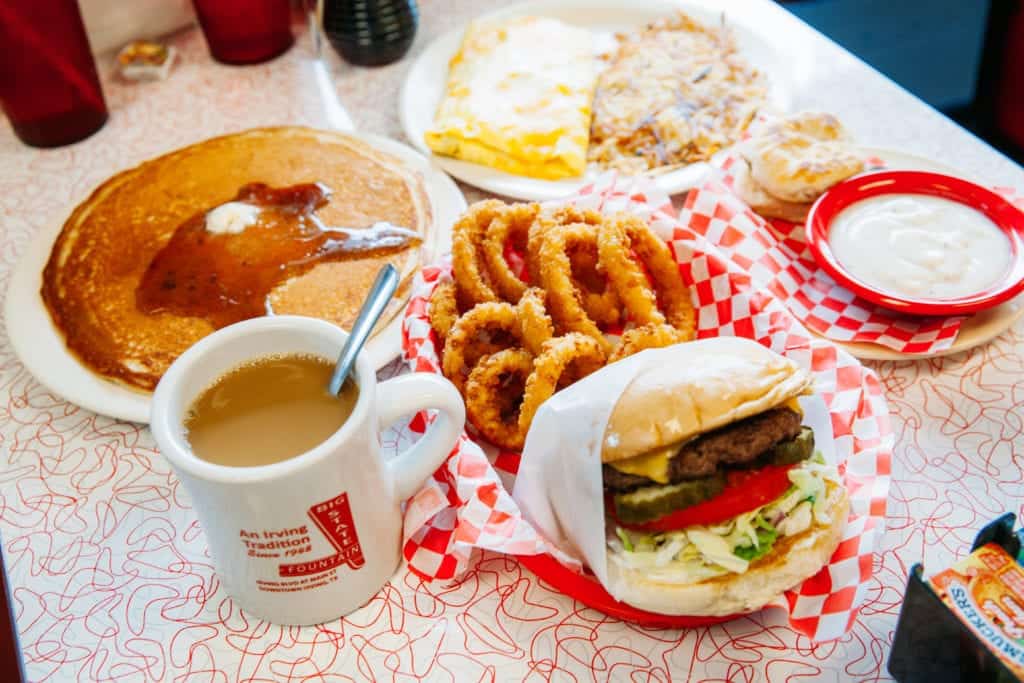 A table filled with a hearty meal