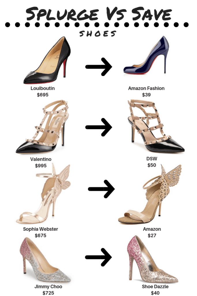 Splurge vs save designer shoe