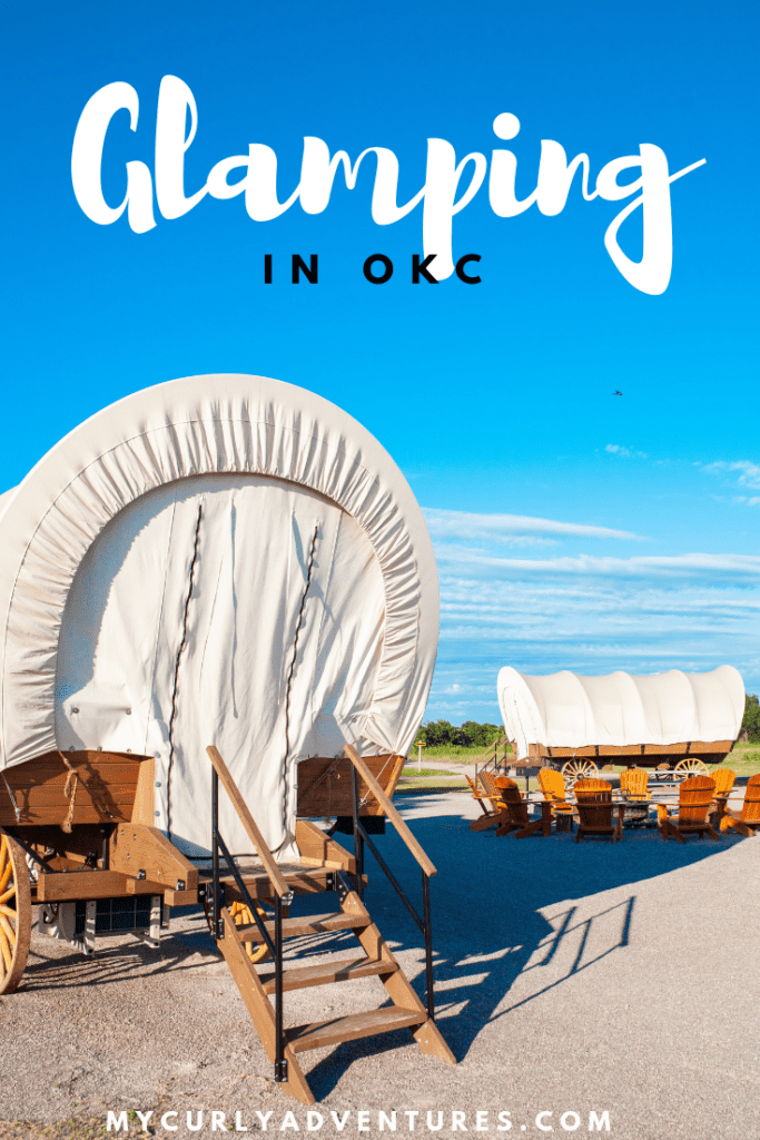 Glamping in Oklahoma City Conestoga Wagon at Orr Family Farm