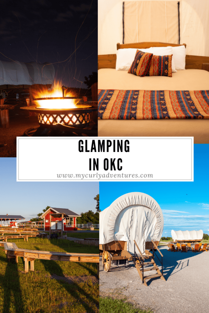 Glamping in Oklahoma City Conestoga Wagon at Orr Family Farm 