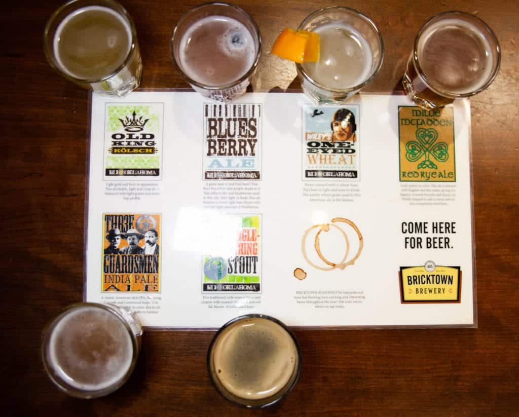 a group of glasses of beer on a table