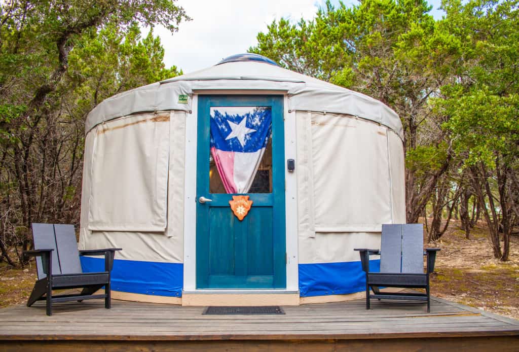 Go Glamping in A Yurt In Dripping Springs, TX - Lucky Arrow Retreat