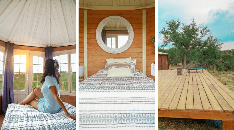 Sleep in a Scenic Cabin Overlooking the Hill Country Budget Friendly Places to stay in the hill country- glamping dripping springs tx