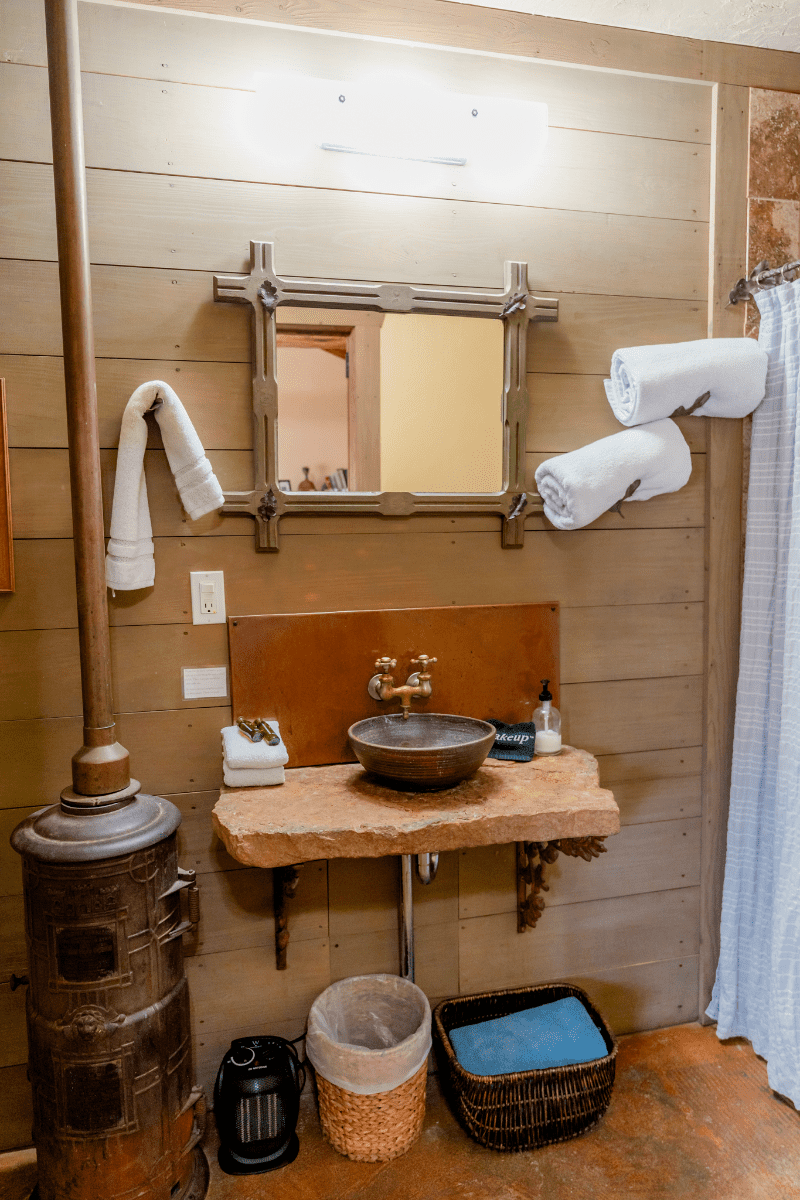 The Oak Cottage Wooden aesthetic bathroom