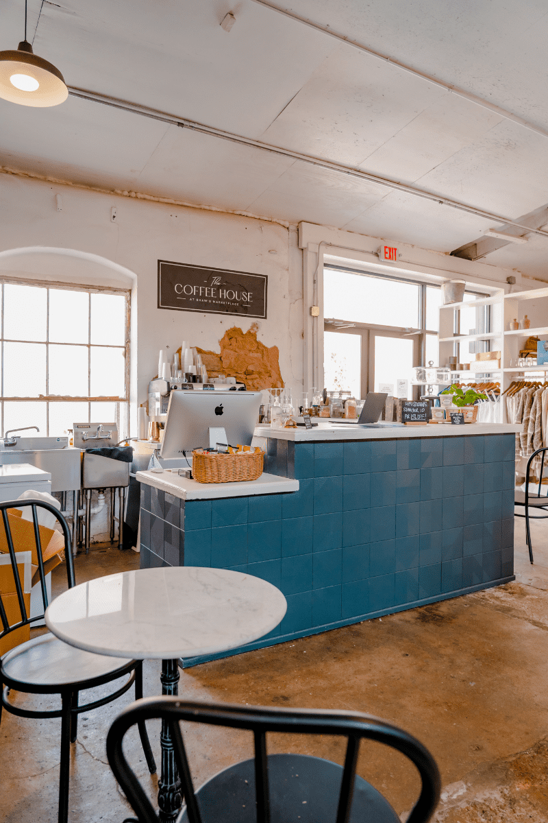 Coffee shop counter