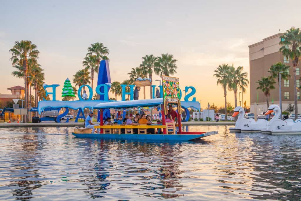 a boat with people on it