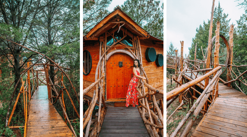 Hobbit Tree House Near Austin Texas