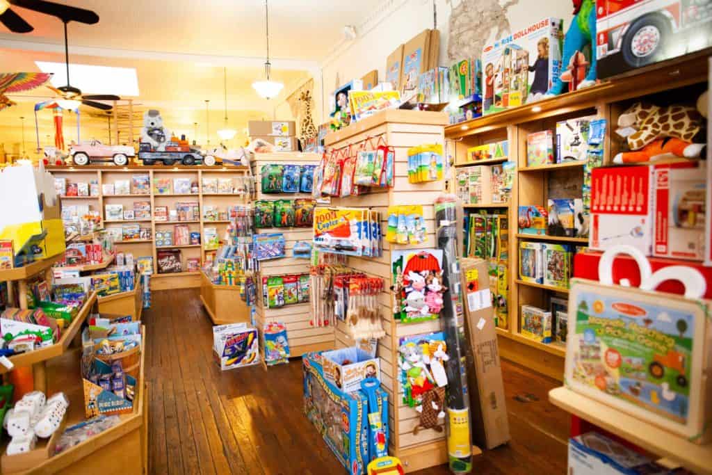 a store with lots of toys