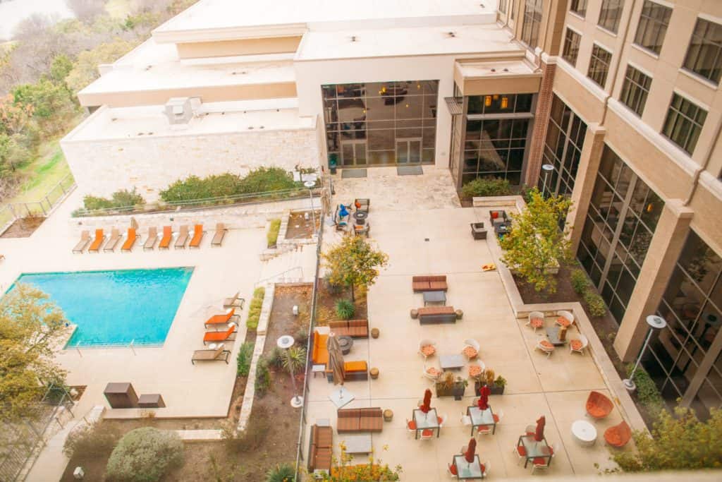 pool view from the room