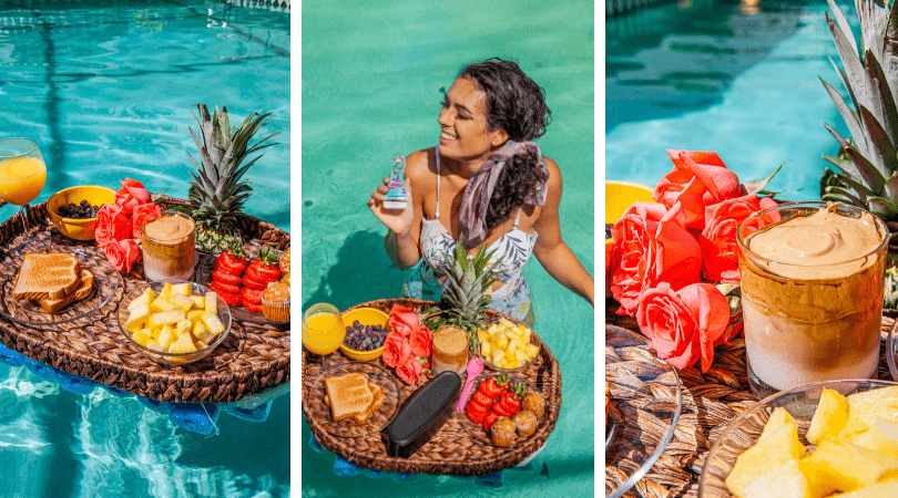 DIY Bali Floating Breakfast Tray