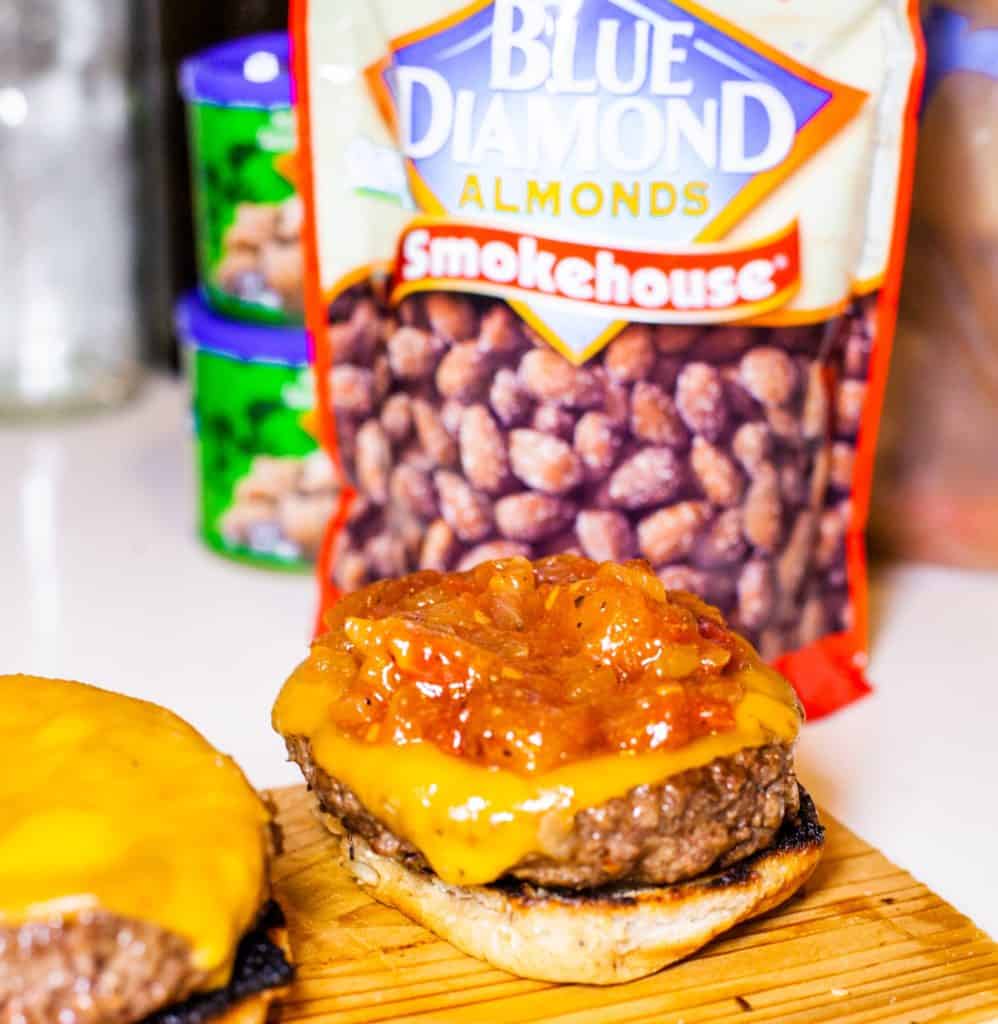 Texas Style Burger Recipe - Bourbon Peach Smokehouse Burger