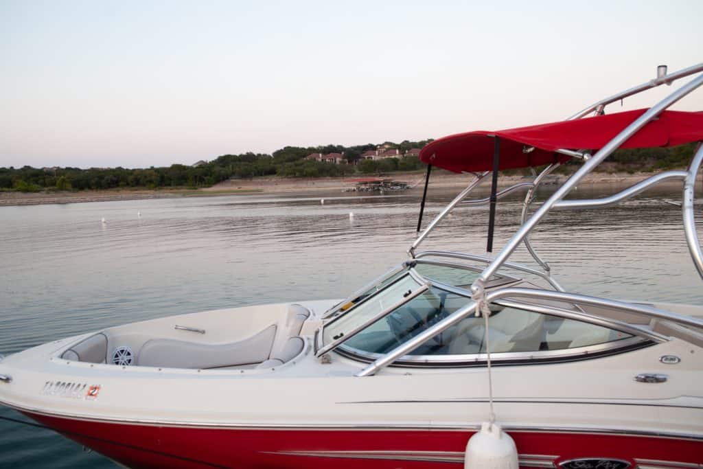 a boat on the water