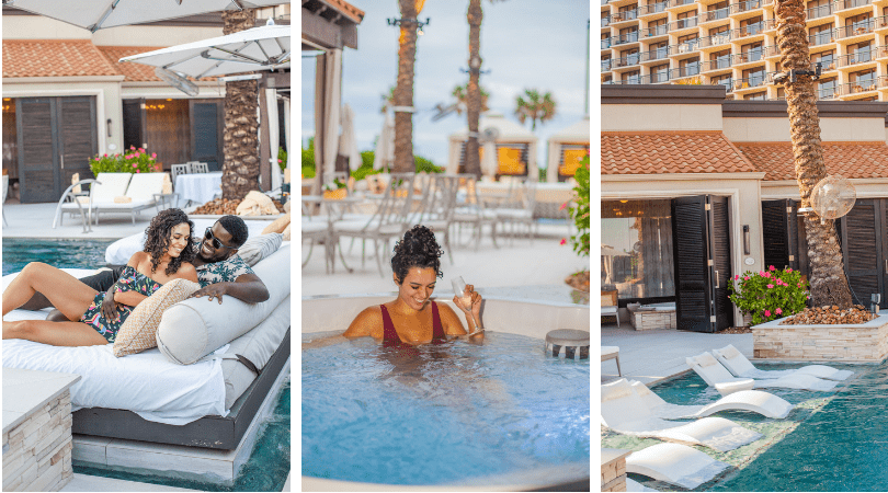 Triptych of resort leisure