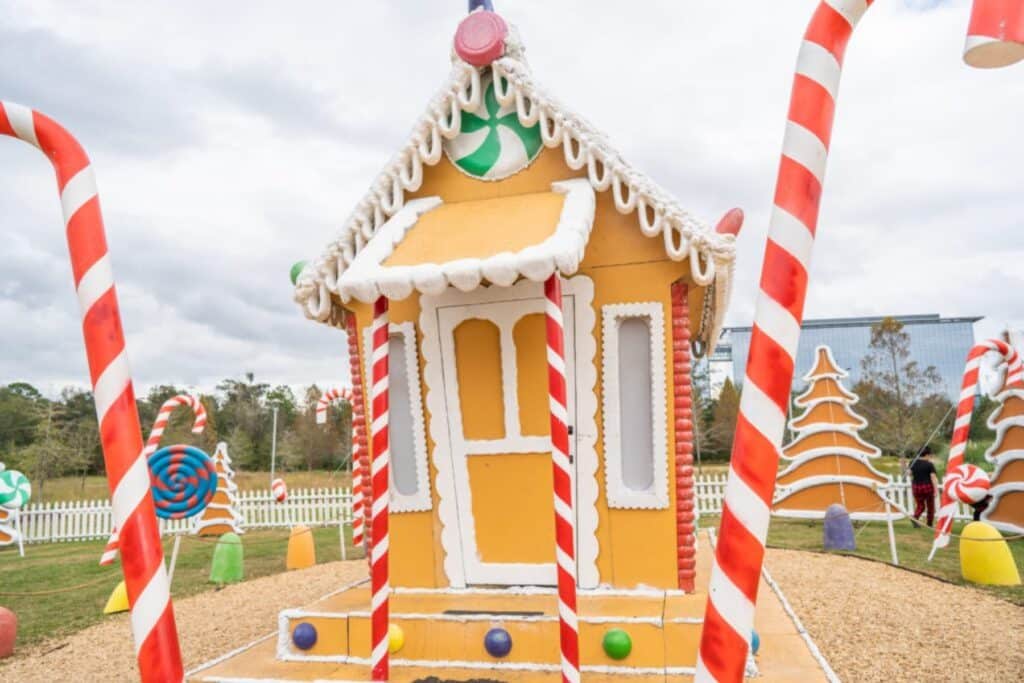 Life-size gingerbread house