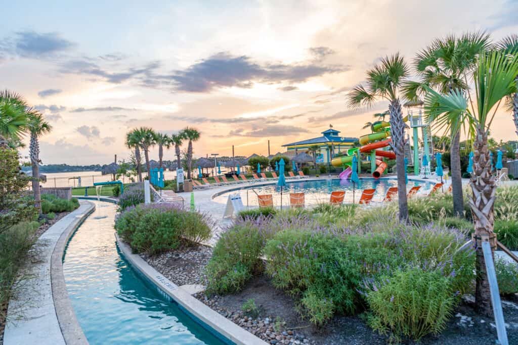 lazy river pool Margaritaville Lake Conroe 