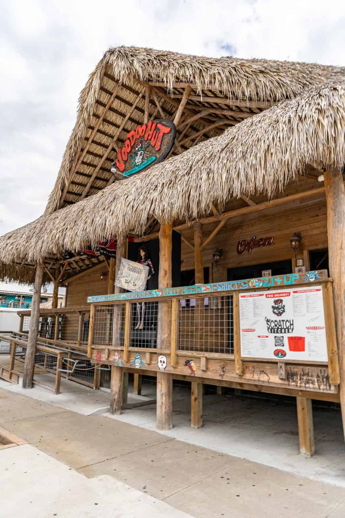 Exterior of Voodoo Hut in Bay Area Houston