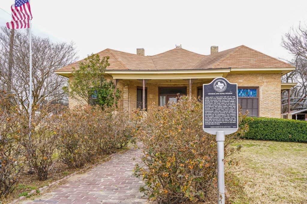 George H. Wilson House in Heritage Park in Sulphur Springs TX