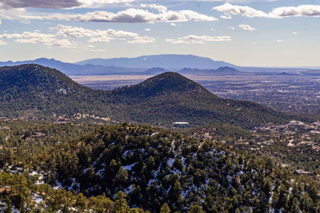 View from Dale Ball Trail Date Night Ideas Santa Fe Couples