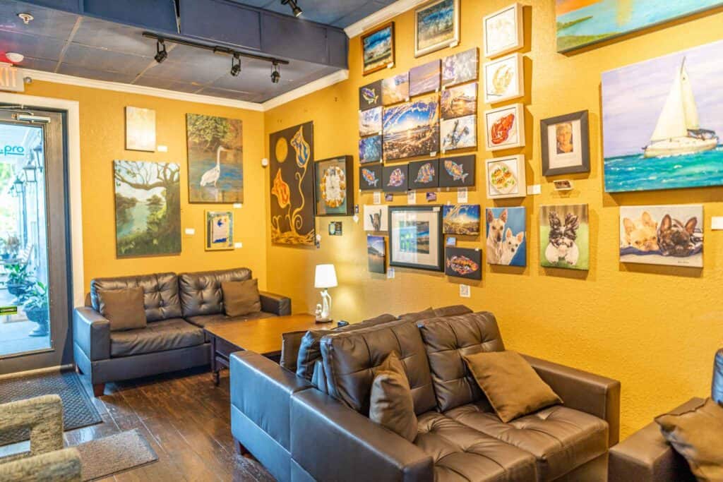 Inside of Art of Coffee Bay Area Houston