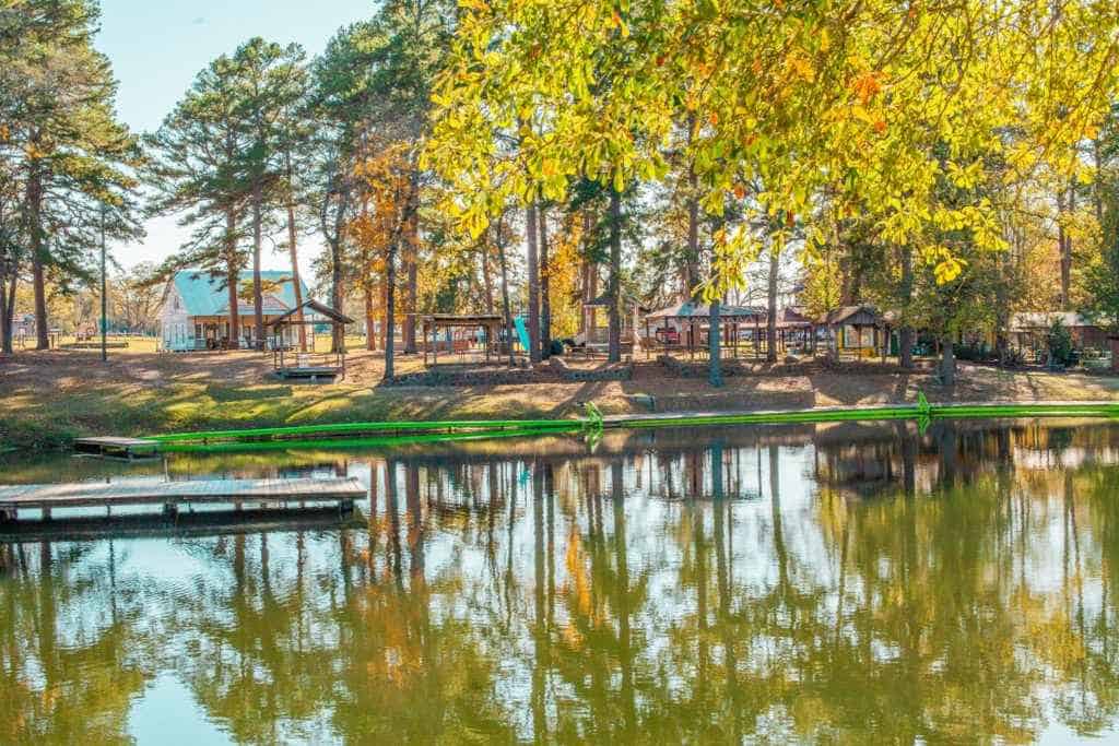 View of Salmon Lake Park in Grapeland TX Lake Getaway