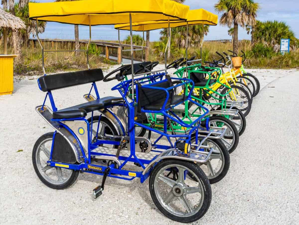 Covered bicycles in Tampa Things to Do Couples