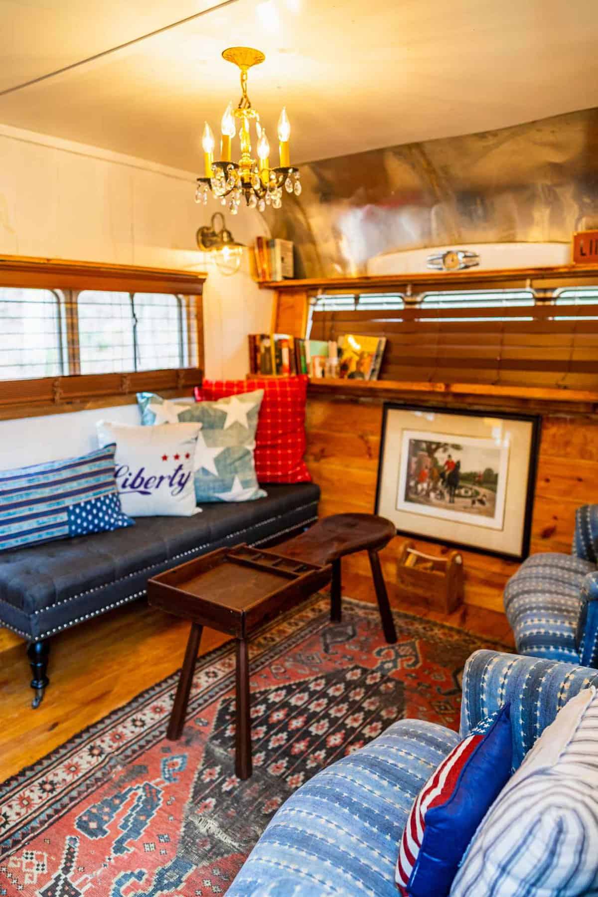 Vintage Airstream Living Room Area