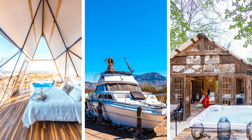 Cabin on a cliff, land yacht, and romantic cabin with hot tub