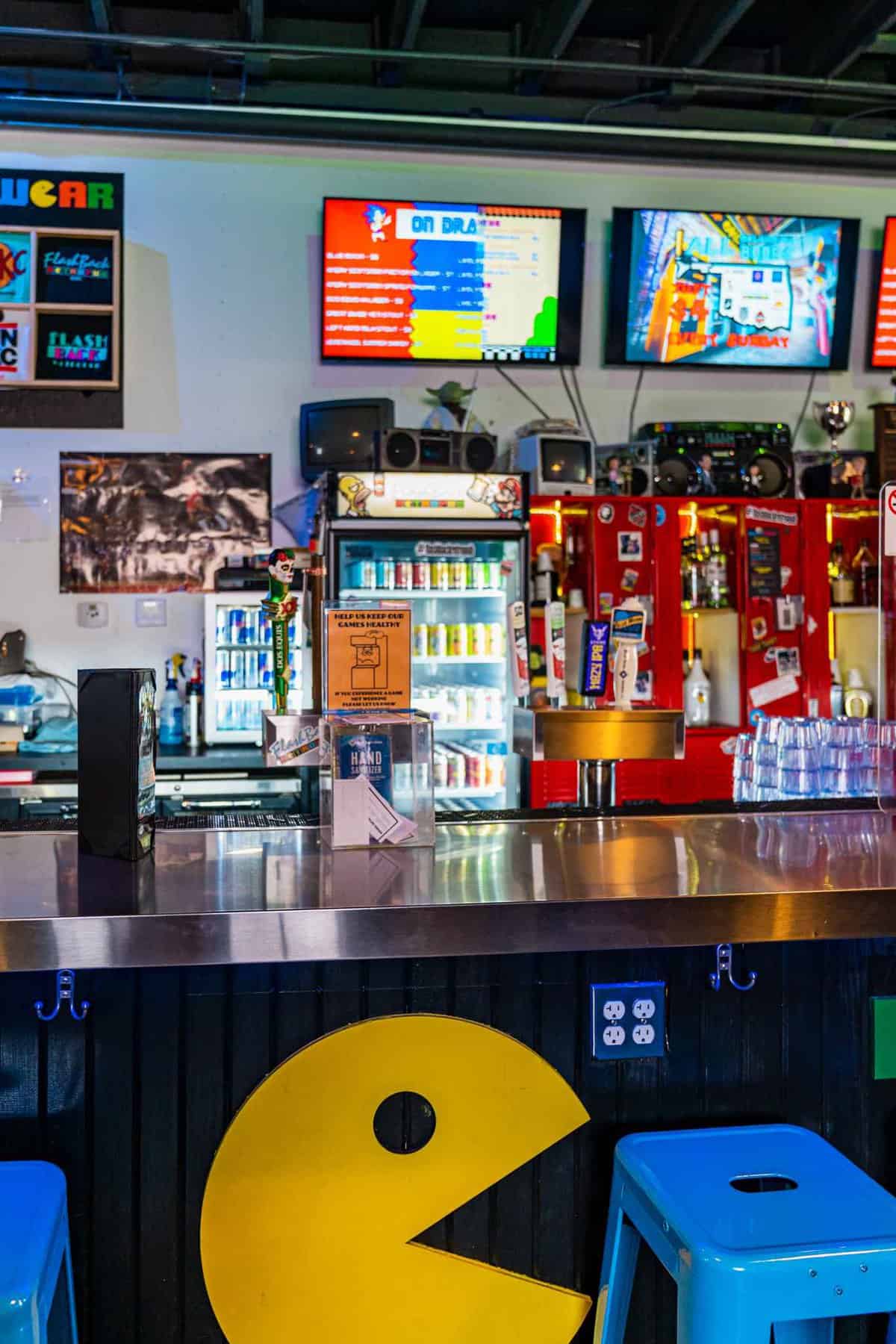 Bar at FlashBack Retro Pub in OKC