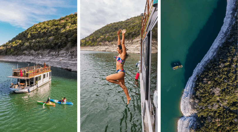 Houseboat on Lake Travis