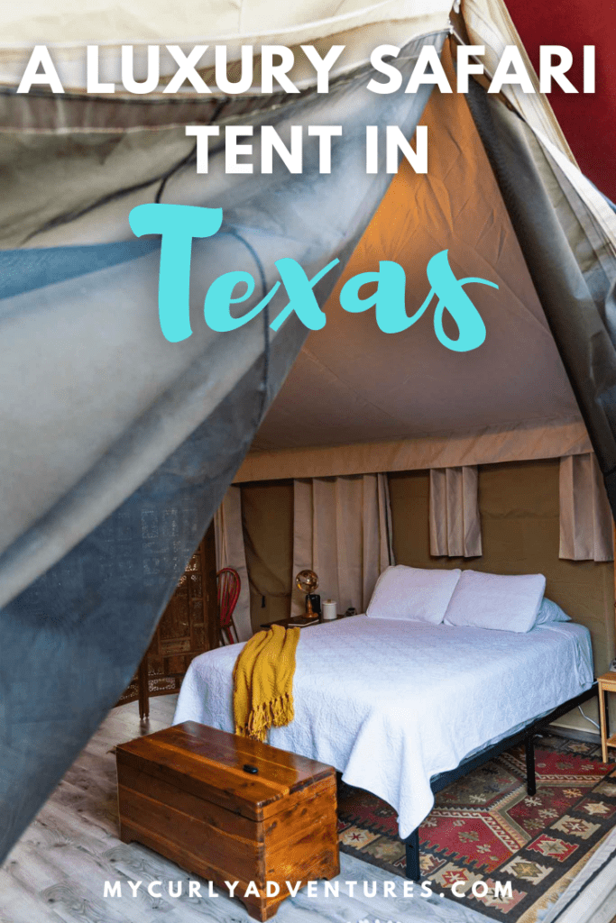 luxury safari tent in texas