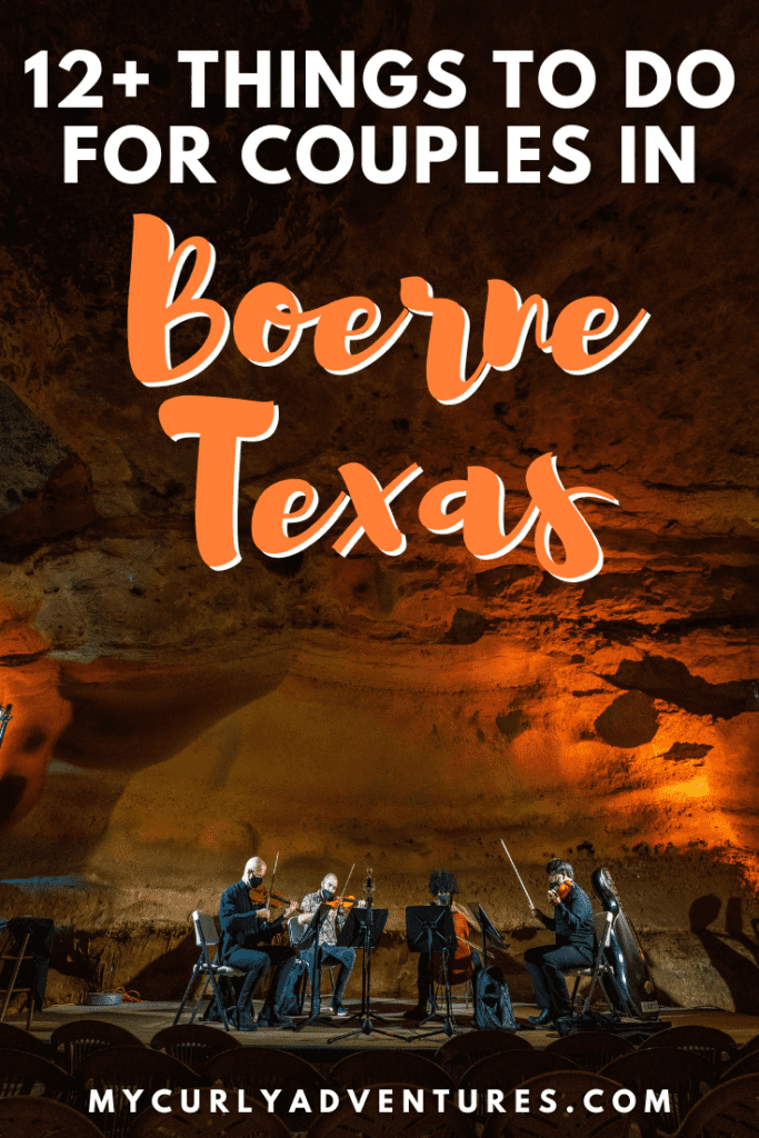 String quartet having a concert in a cave with audience