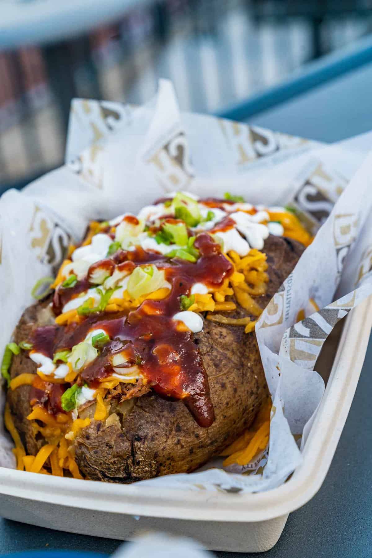 Loaded Brisket Baked Potato 