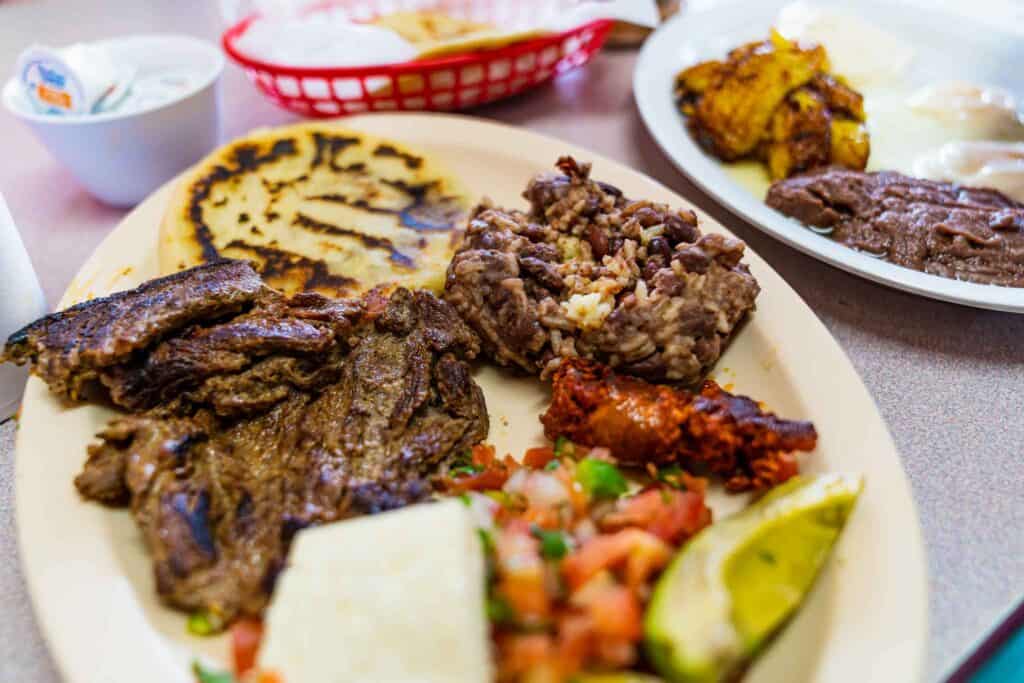 Salvadorian breakfast plate in Pearland