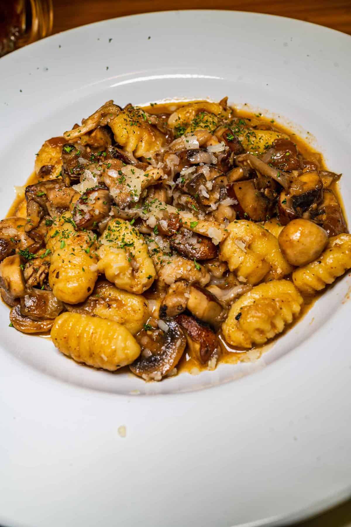 Truffled Gnocchi on a platter