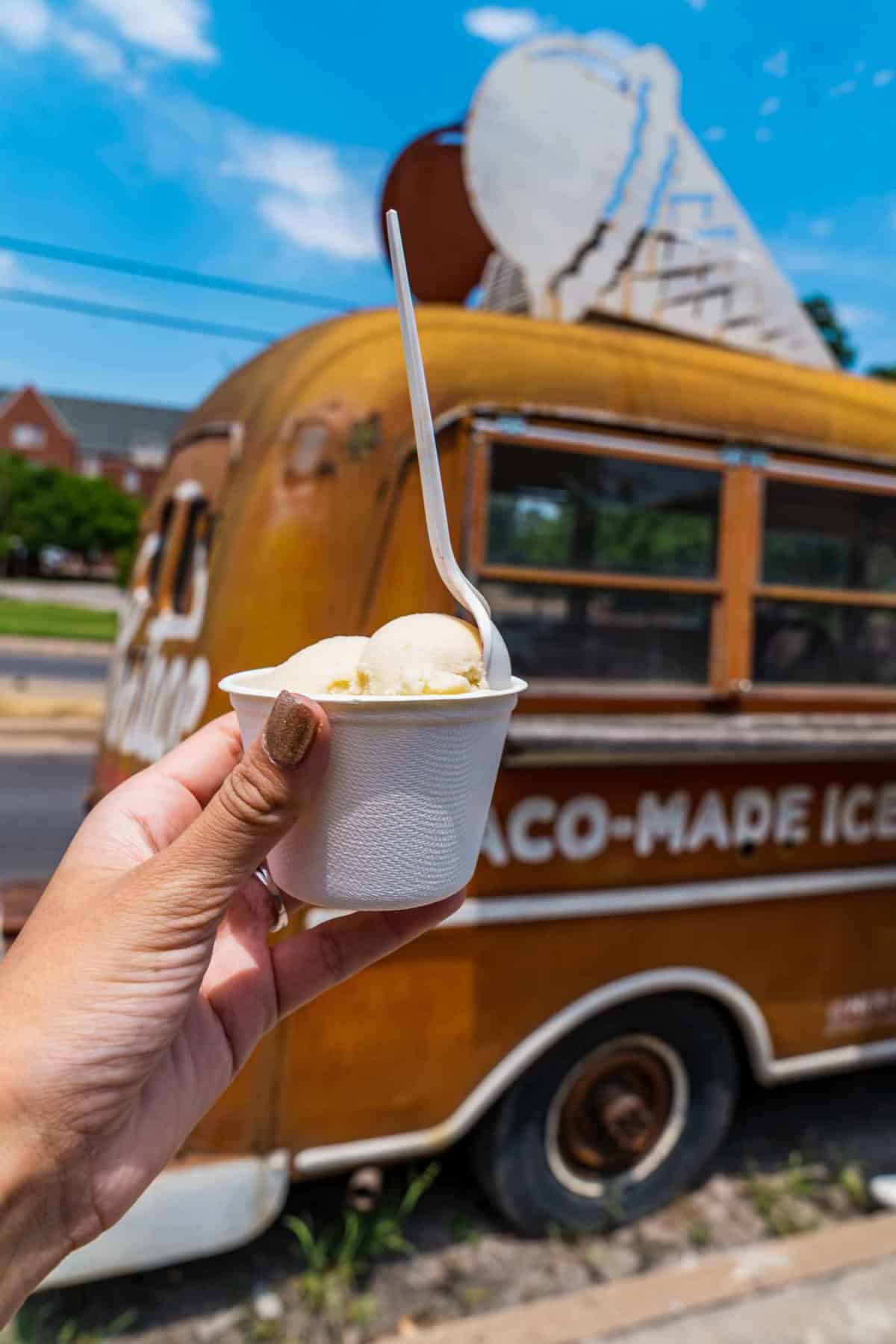 Cup of ice cream from Heritage Creamery