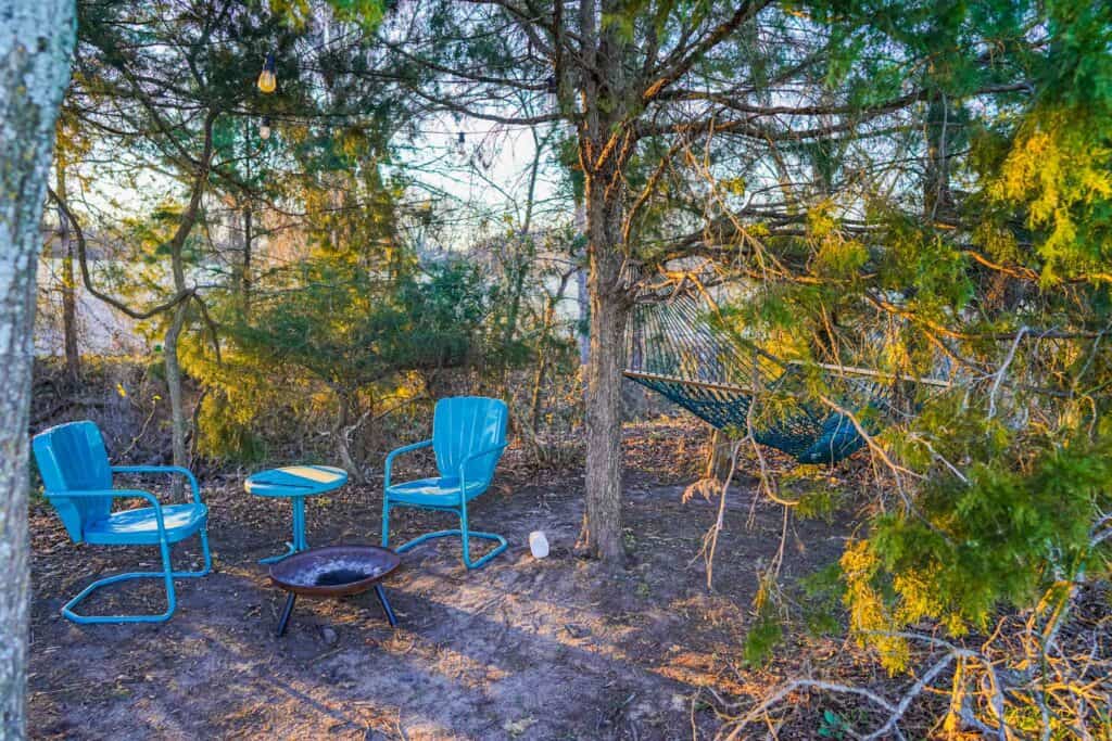 Hammock, BBQ Grill and Outdoor Sitting Area