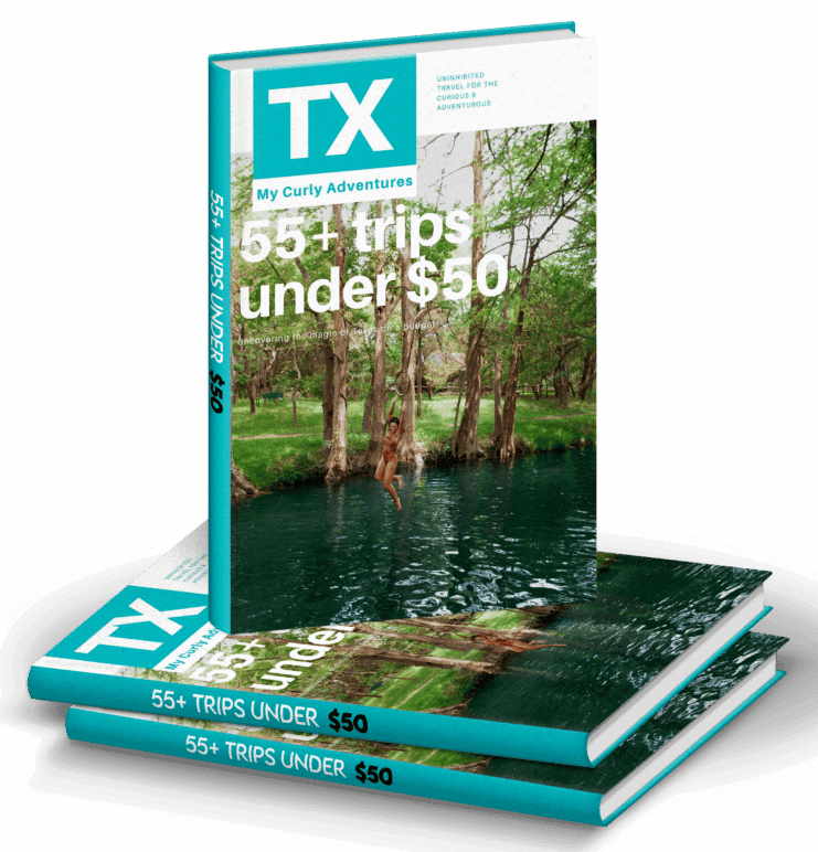 a book called 55+ trips under $50 in Texas