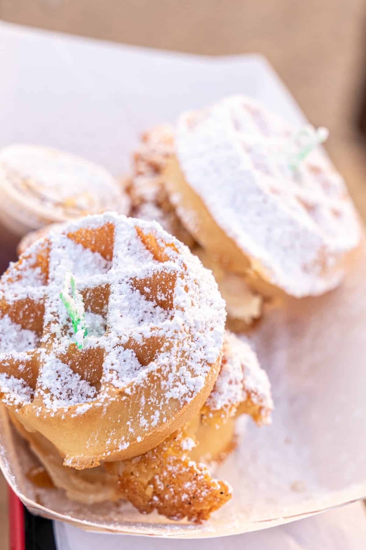 Chicken and waffle sliders