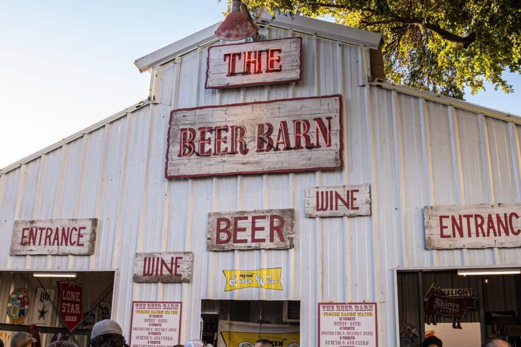 Exterior of the Beer Barn