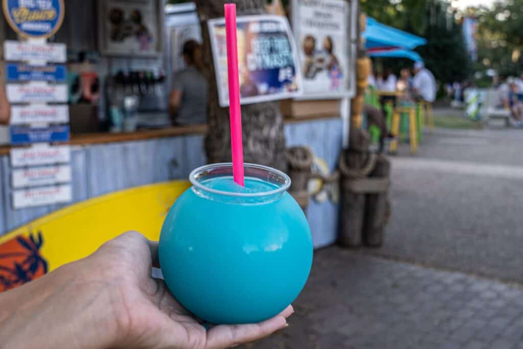 Fishbowl cocktail
