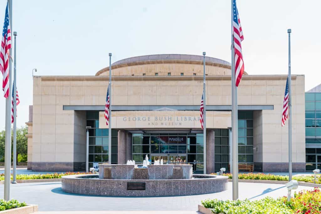 Exterior of the George H. W. Bush Museum