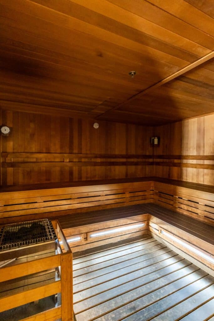 Sauna interior