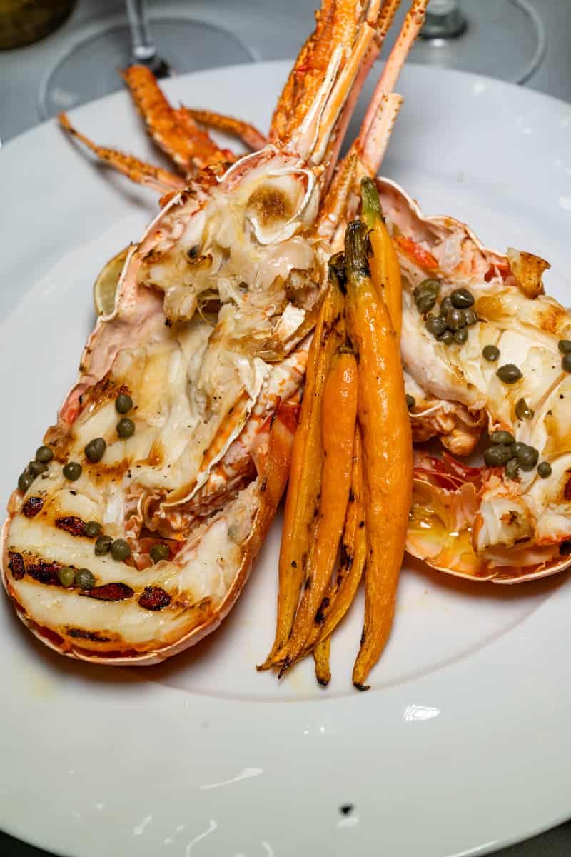 Lobster with carrots