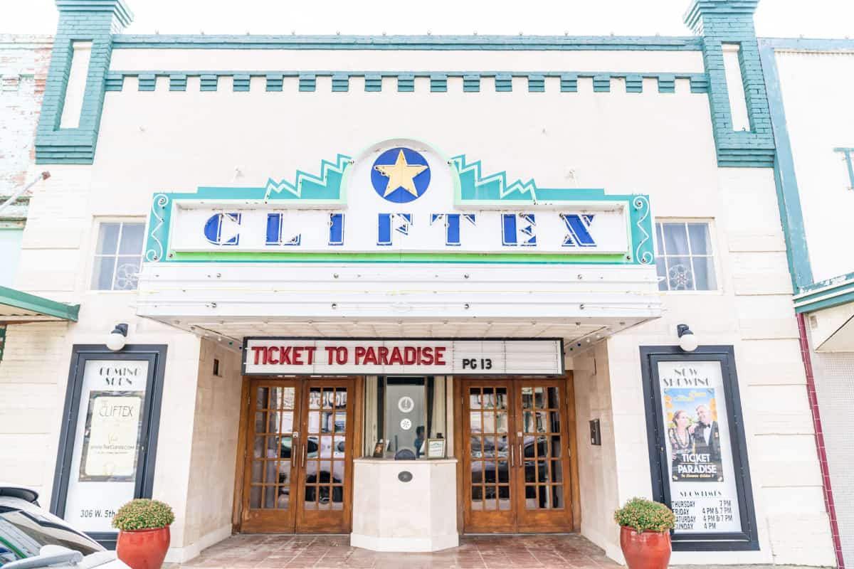 Exterior of Cliftex Theater