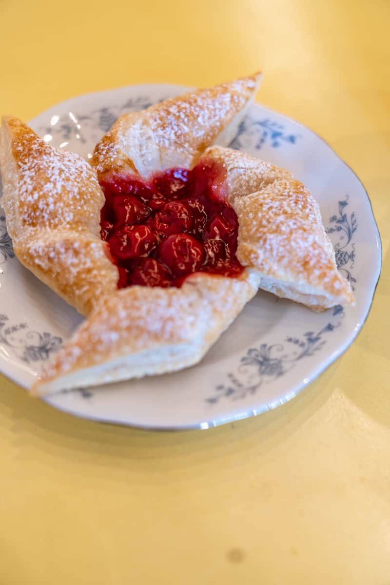 Fresh baked cherry pastry