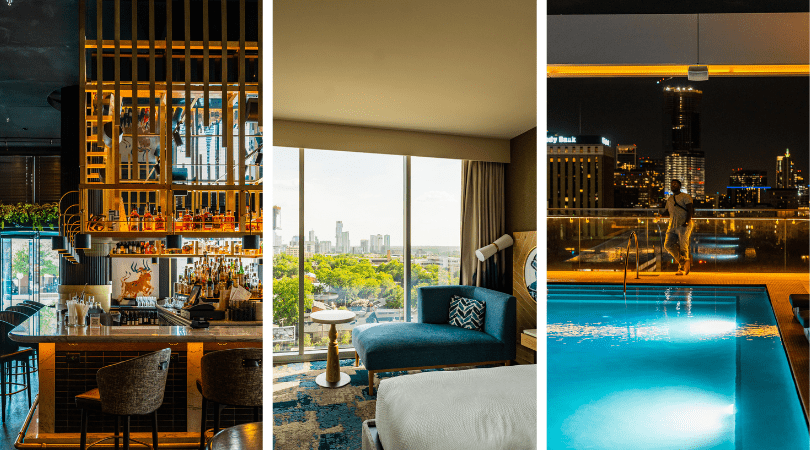 The Otis Hotel Bar, Bedroom and Rooftop Pool