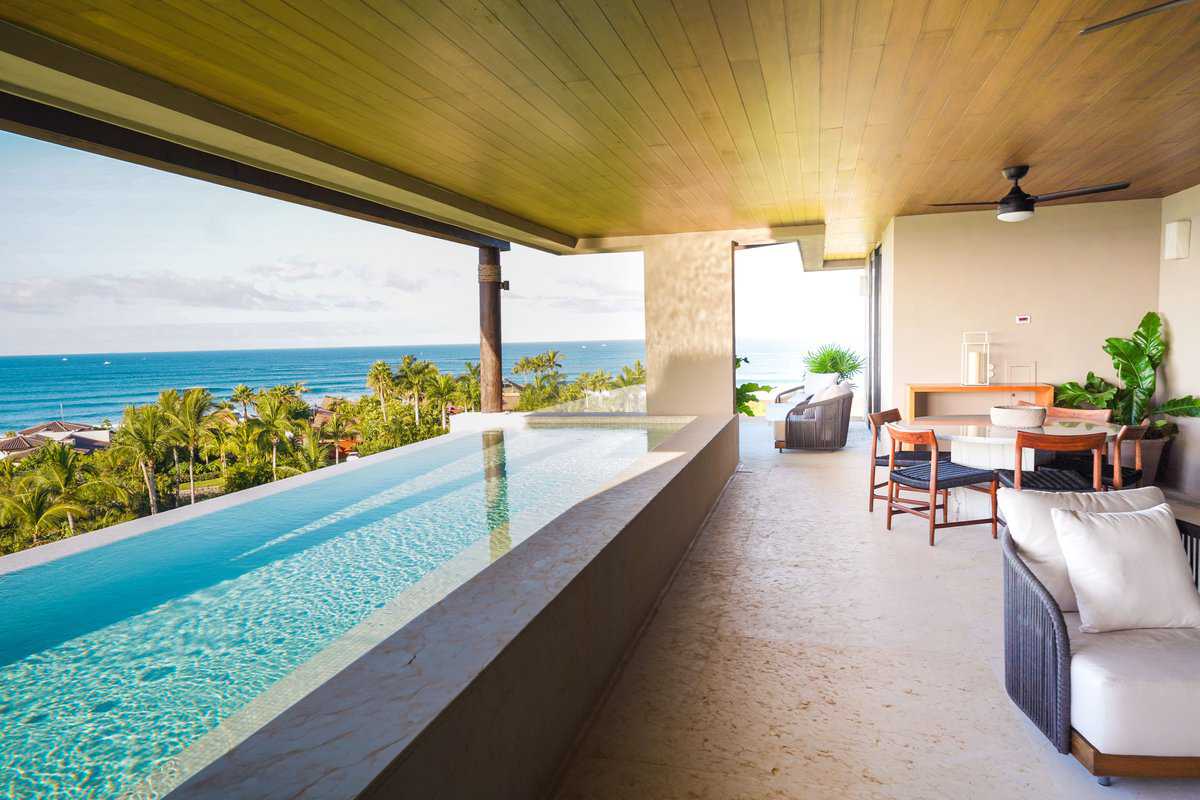 a private plunge pool and panoramic view